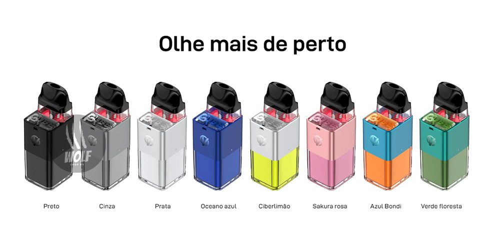 Cores Pod System Vaporesso XMOS Cube na Wolf