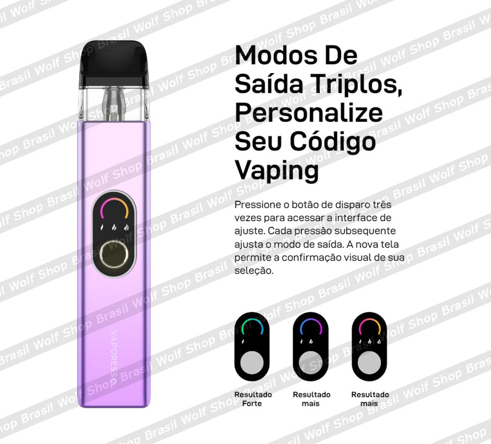 Vaping Pod Descartável Vaporesso XROS 4 na Wolf