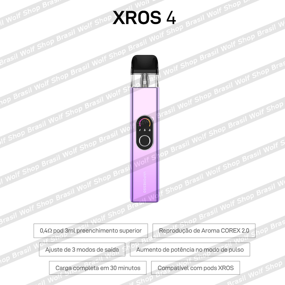 Xros 4 Pod Descartável Vaporesso XROS 4 na Wolf