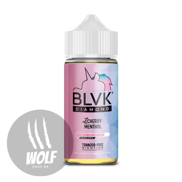 Líquido BLVK Diamond Cherry Menthol na Wolf