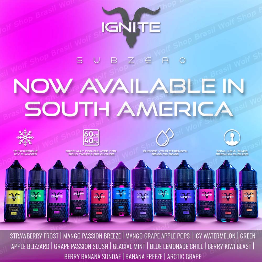 Banner Nicotine Salt Ignite Subzero 30ML 35MG na Wolf