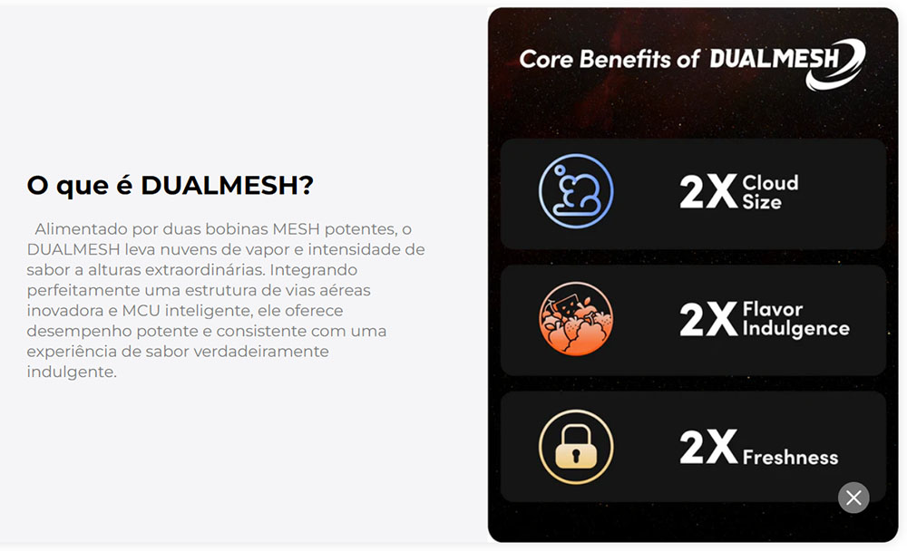 Dual Mesh no Pod Descartável Waka soPro PA10000 na Wolf Shop