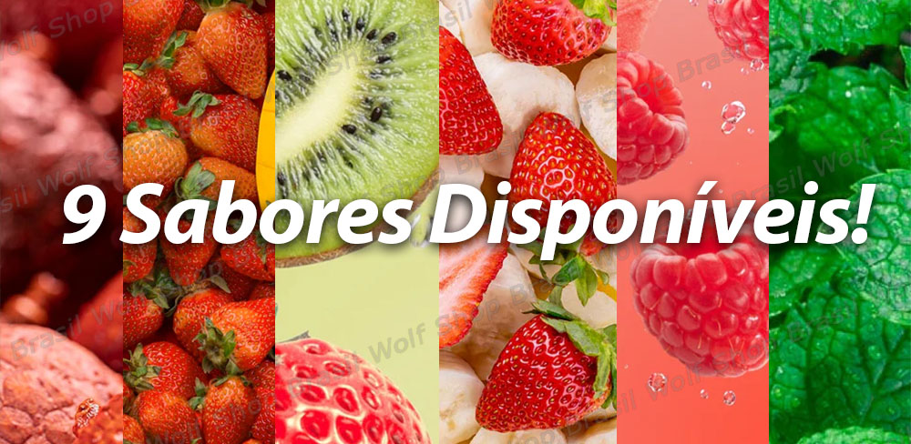 Sabores do Pod Descartável Waka soPro PA10000 na Wolf Shop Brasil