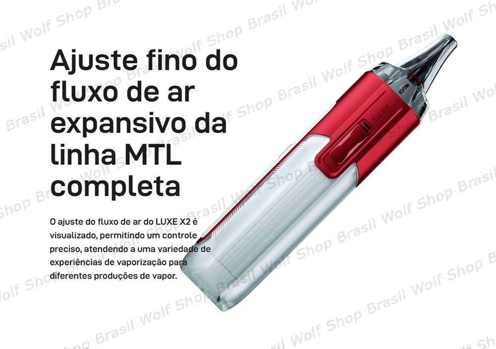 Fluxo de ar ajustável Pod System Vaporesso LUXE X2 na Wolf Shop