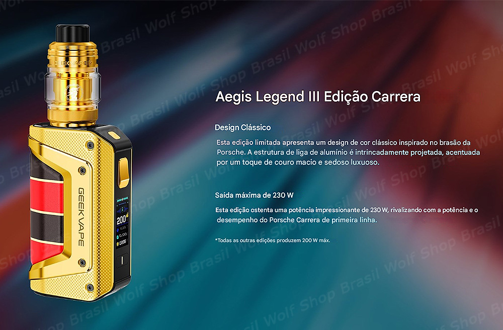 Carrera Vape GEEKVAPE Aegis Legend 3 na Wolf Shop