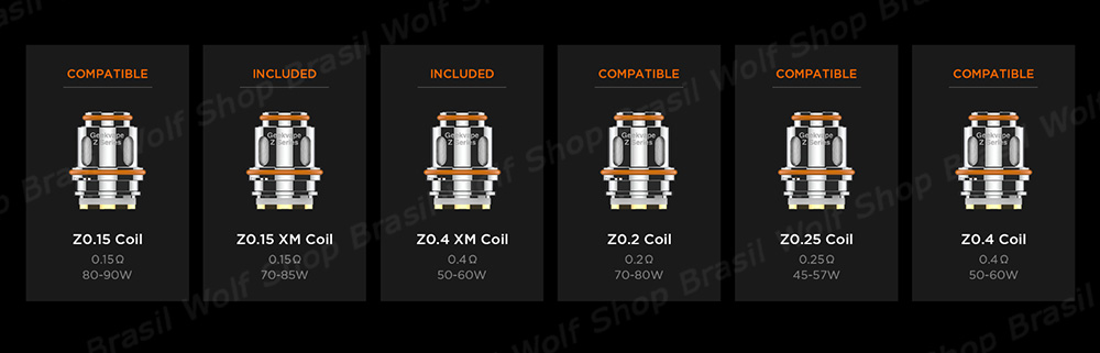 Coils Compatíveis no Vape GEEKVAPE Aegis Legend 3 na Wolf Shop