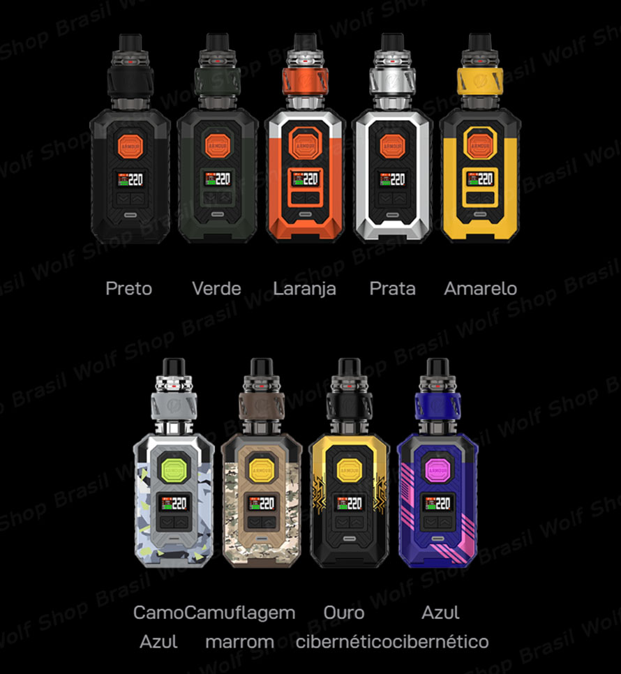 Cores do VAPE Vaporesso ARMOUR MAX na Wolf Shop