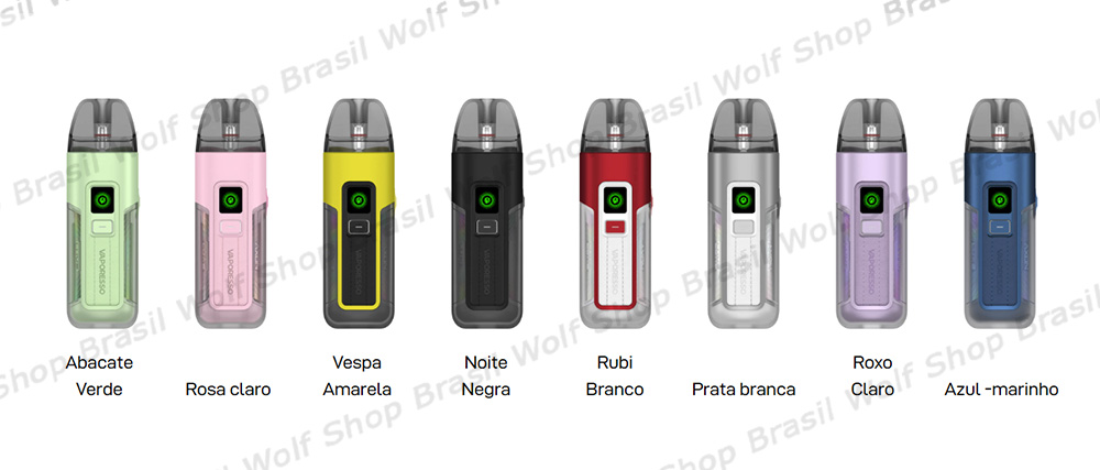 Cores do Pod System Vaporesso LUXE X2 na Wolf Shop