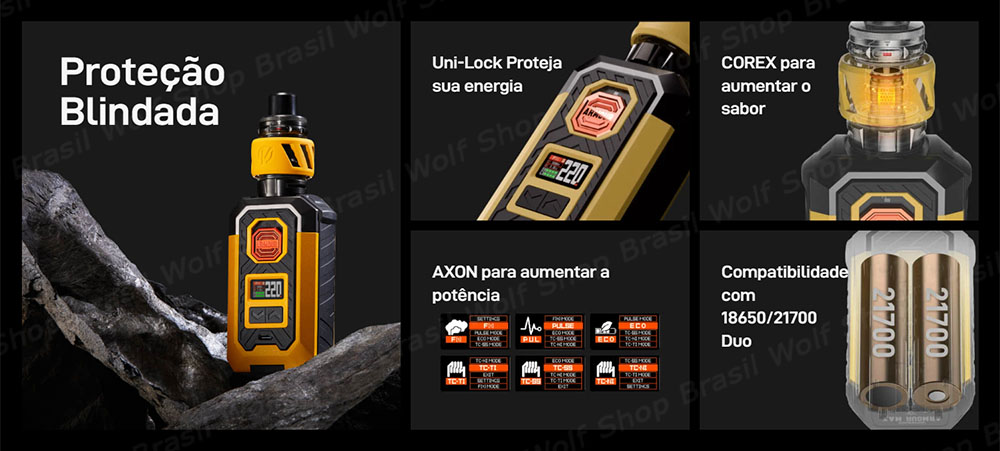 Features do Vape  Vaporesso ARMOUR S na Wolf Shop