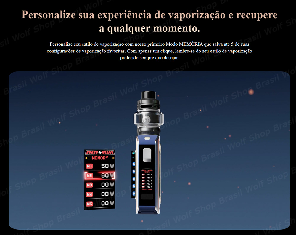 Memomy Mode Vaporizador GEEKVAPE Aegis Legend 3 na Wolf Shop