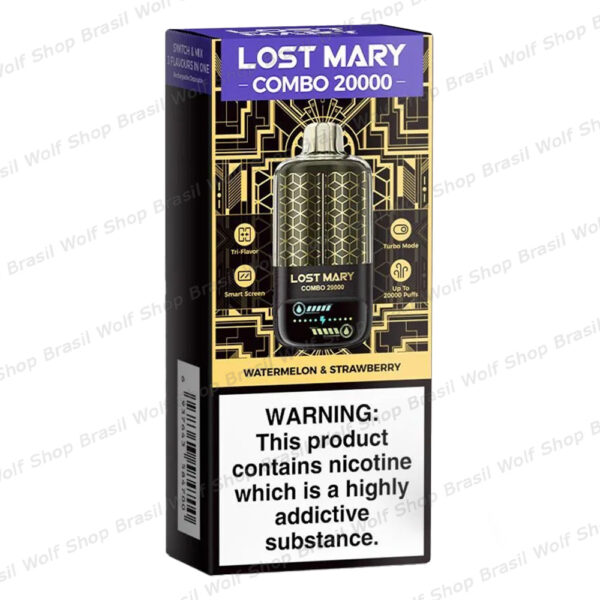 Pod-Descartável-LOSTMARY-COMBO20000-Watermelon-&-Strawberry-na-Wolf