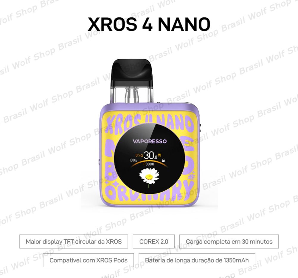 Pod System Vaporesso XROS 4 NANO na Wolf Shop