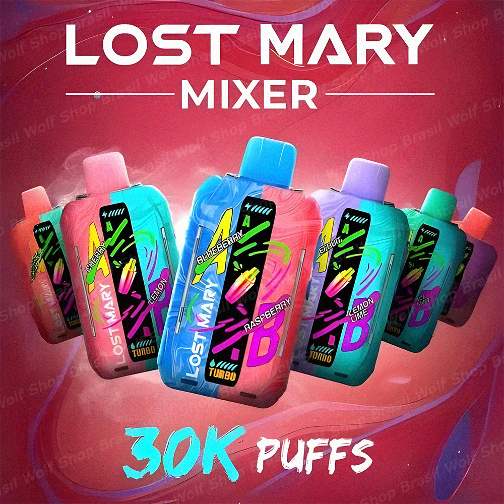 Promocional Pod Descartável LOST MARY MIXER 30K na Wolf Shop Brasil