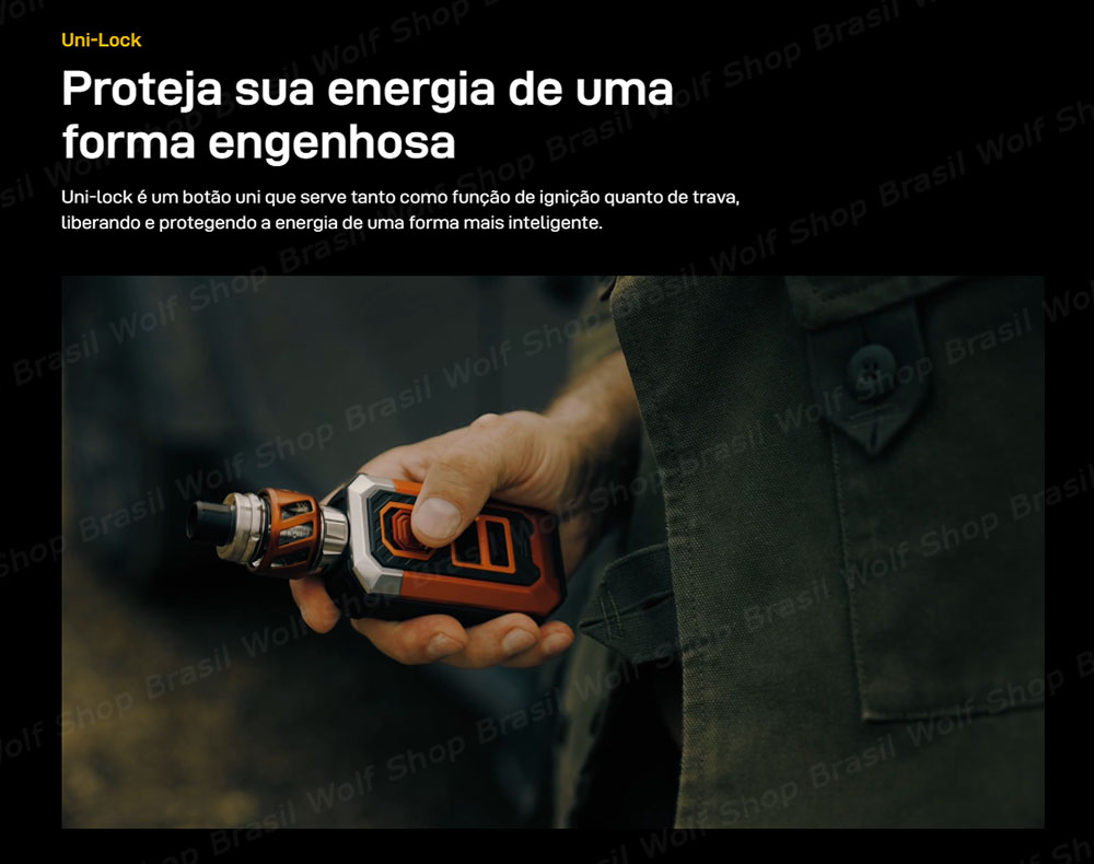 tecnologia energy save Uni-Lock no Vape Vaporesso ARMOUR S na Wolf Shop