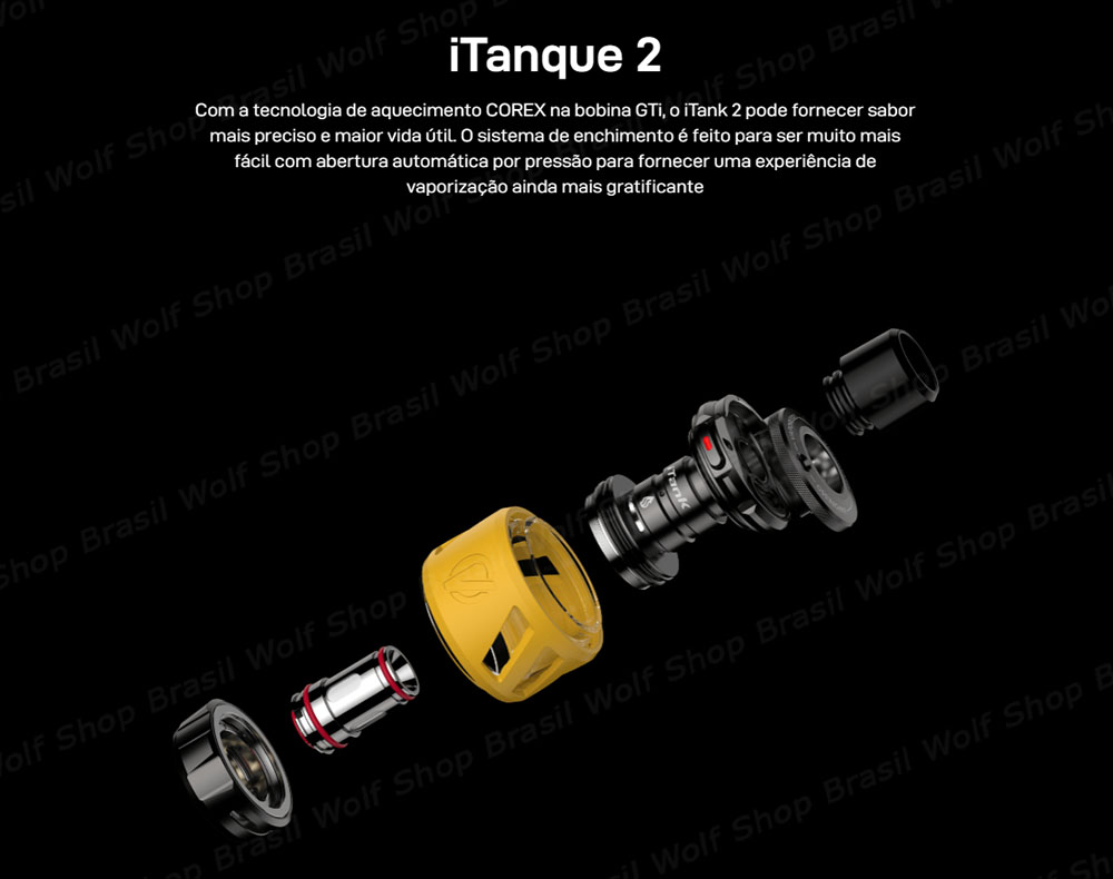 Tanque iTank 2 Vape Vaporesso ARMOUR S na Wolf Shop