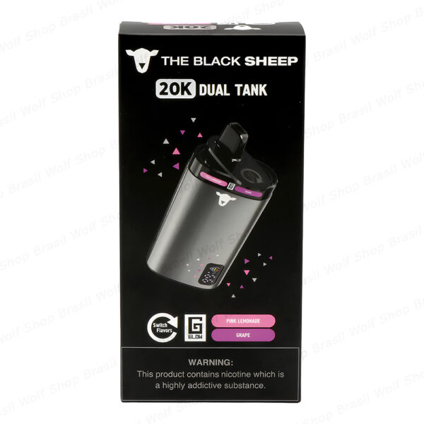 Caixa Pod Descartável The Black Sheep 20K Dual Tank na Wolf Shop