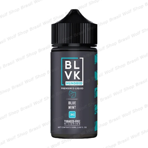 Nic Salt BLVK Hundred Free Base 100ml Blue Mint na Wolf Shop