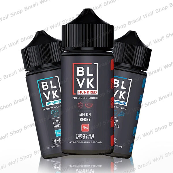 Principal Nic Salt BLVK Hundred Free Base 100ml Sabores na Wolf Shop