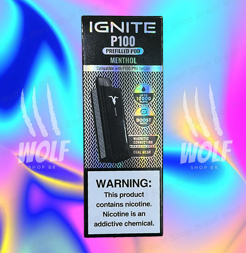 Imagem Cartucho Refil Pod Descartável IGNITE P100 PRO na Wolf Shop