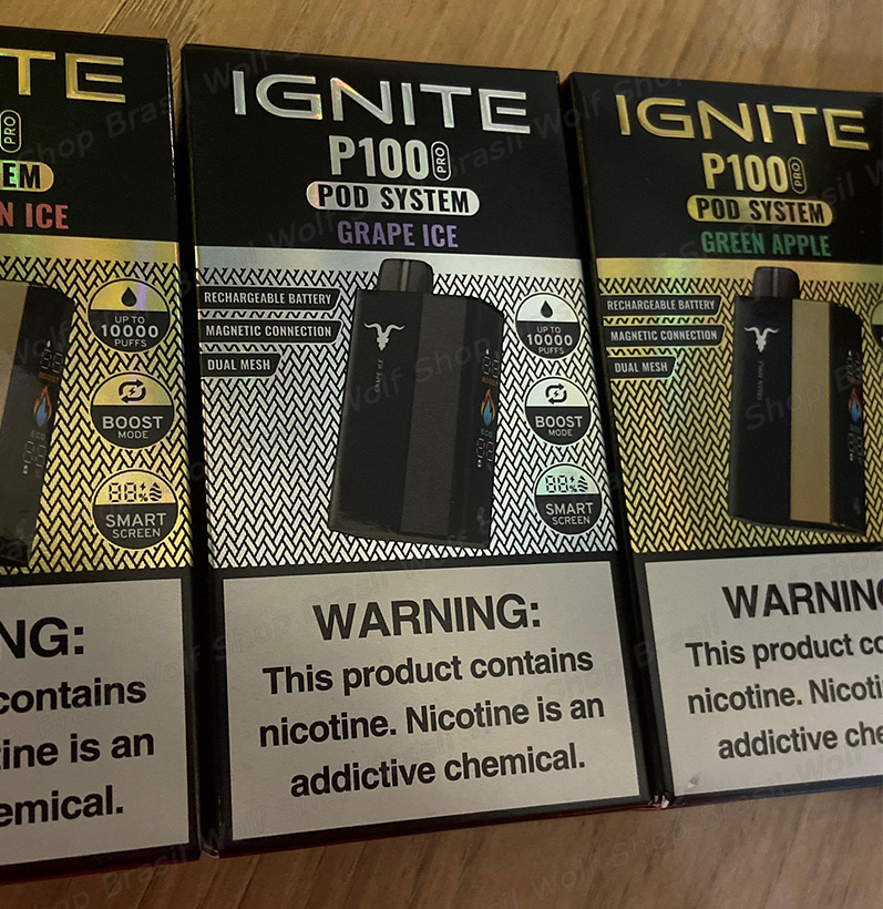 Imagem Pod Descartável IGNITE P100 Pro na Wolf Shop