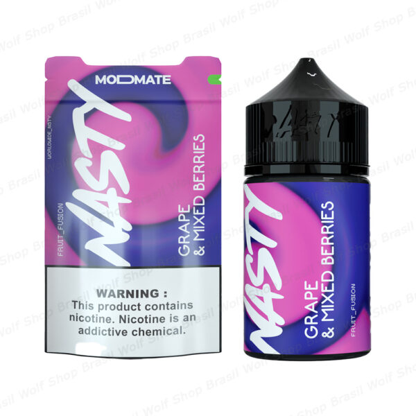 Líquido Vape Nasty MODMATE 60ml Grape & Mixed Berries na Wolf Shop