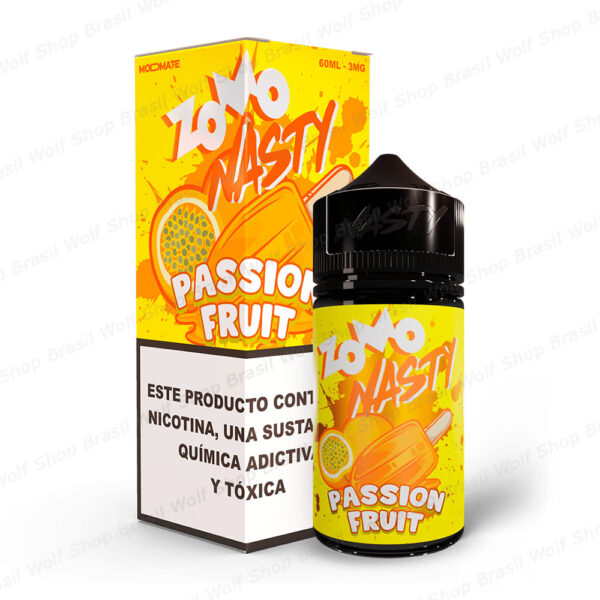 Líquido ZOMO Vape Nasty Free Base 60ml Passion Fruit na Wolf Shop