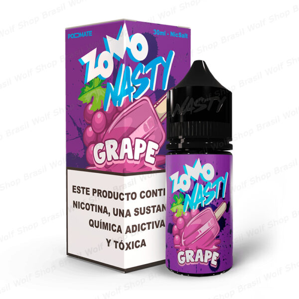 Líquido ZOMO Vape Nasty Nic Salt 30ml Grape na Wolf Shop