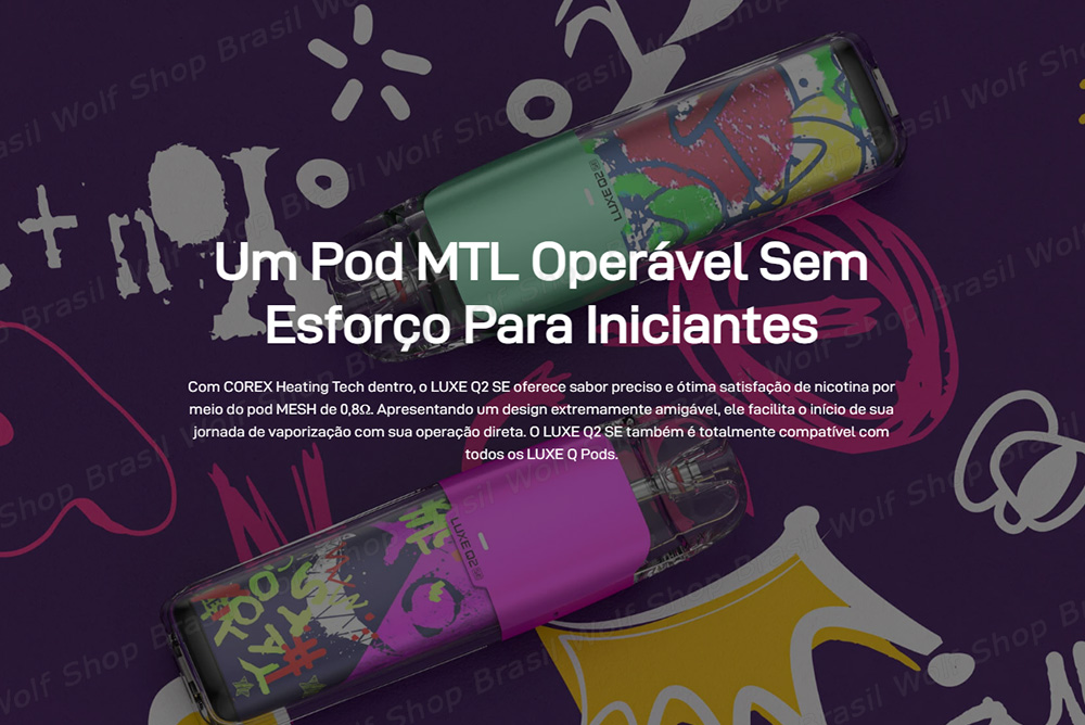 MTL Operável Pod System Vaporesso XROS Luxe Q2 SE na Wolf Shop