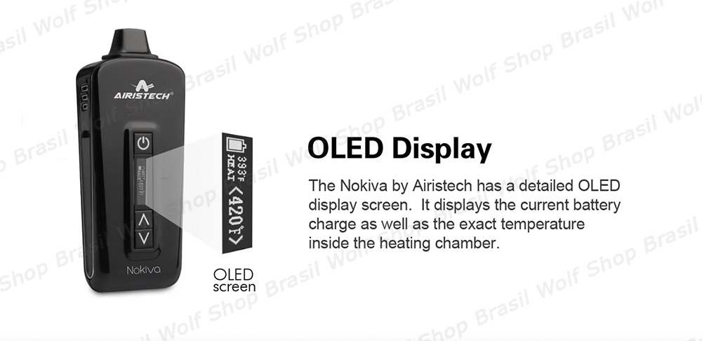 Oled Vaporizador de Ervas Airistech Herbva Nokiva na Wolf Shop